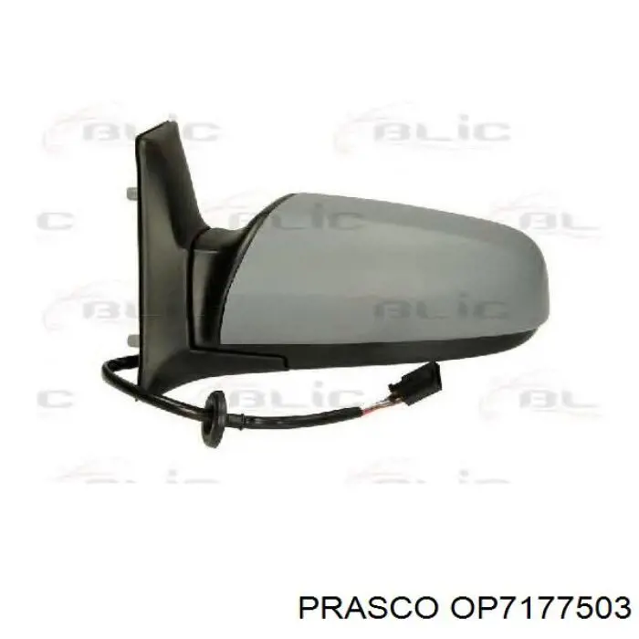 OP7177503 Prasco cristal de espejo retrovisor exterior derecho