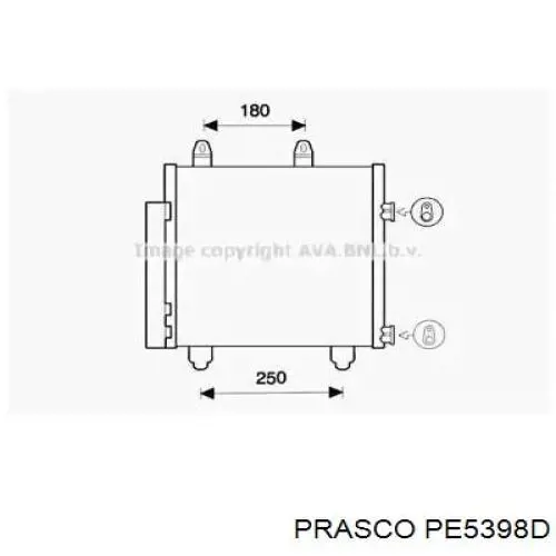 Condensador aire acondicionado B000995480 Peugeot/Citroen