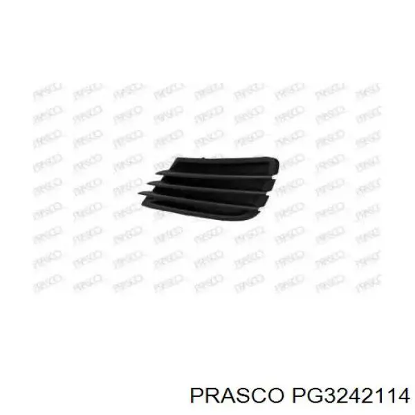 Rejilla de ventilación, parachoques para Peugeot 207 (WA, WC)