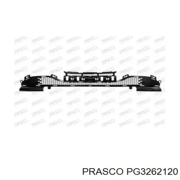 Rejilla del parachoques delantero, central para Peugeot 208 