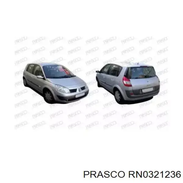 Tapa cubre gancho de remolque para parachoques delantera Prasco RN0321236 precio, desde 2,13 EUR