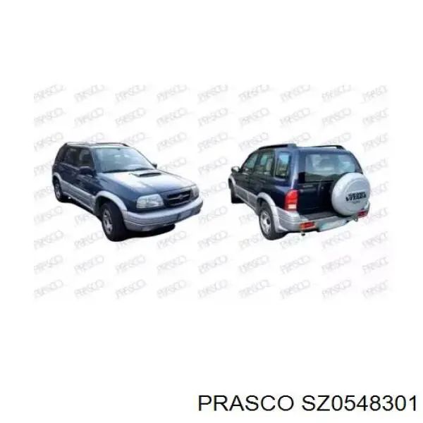 SZ0548301 Prasco Tirador de maletero exterior