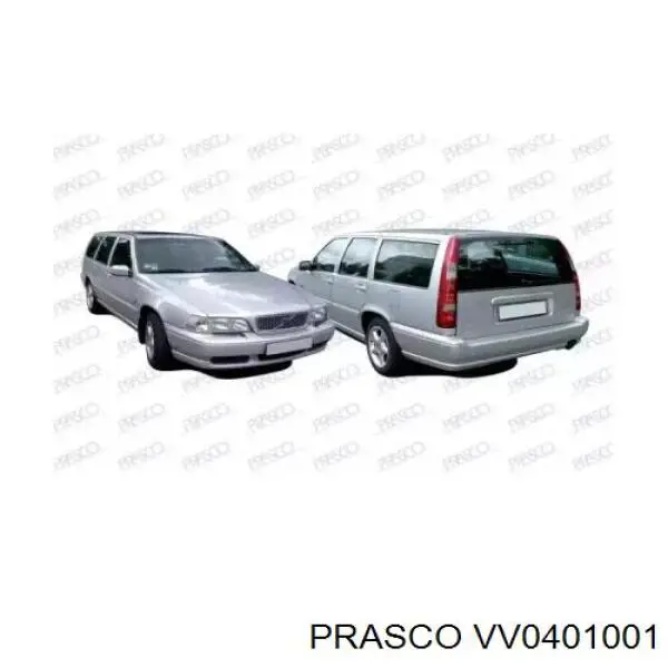 Parachoques delantero Prasco VV0401001 precio, desde 217,15 EUR