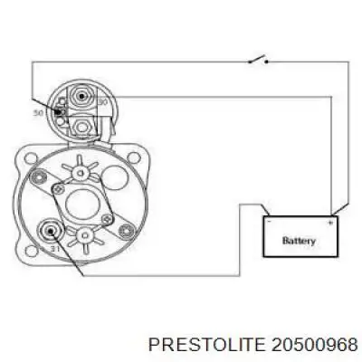 20500968 Prestolite motor de arranque