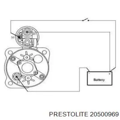 20500969 Prestolite motor de arranque