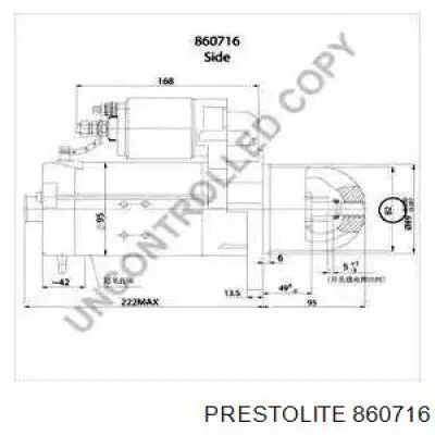 Motor de arranque 0986020170 Bosch