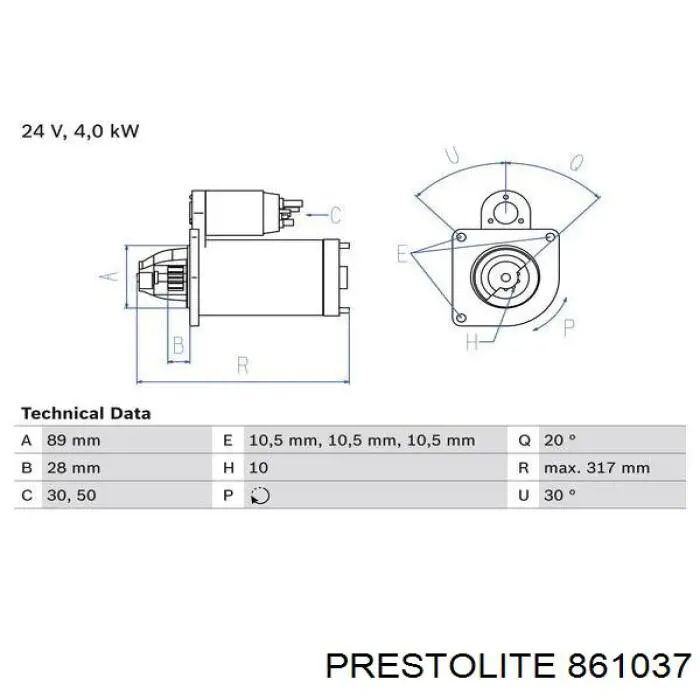 Motor de arranque CS0269 REMA-PARTS