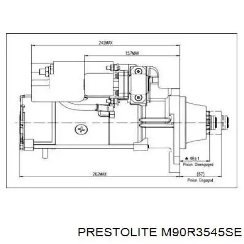 Motor de arranque BST32802 Borg&beck