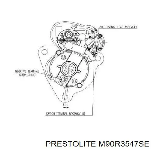 M90R3547SE Prestolite motor de arranque