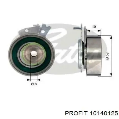 Rodillo, cadena de distribución Chevrolet Aveo 2 T250, T255