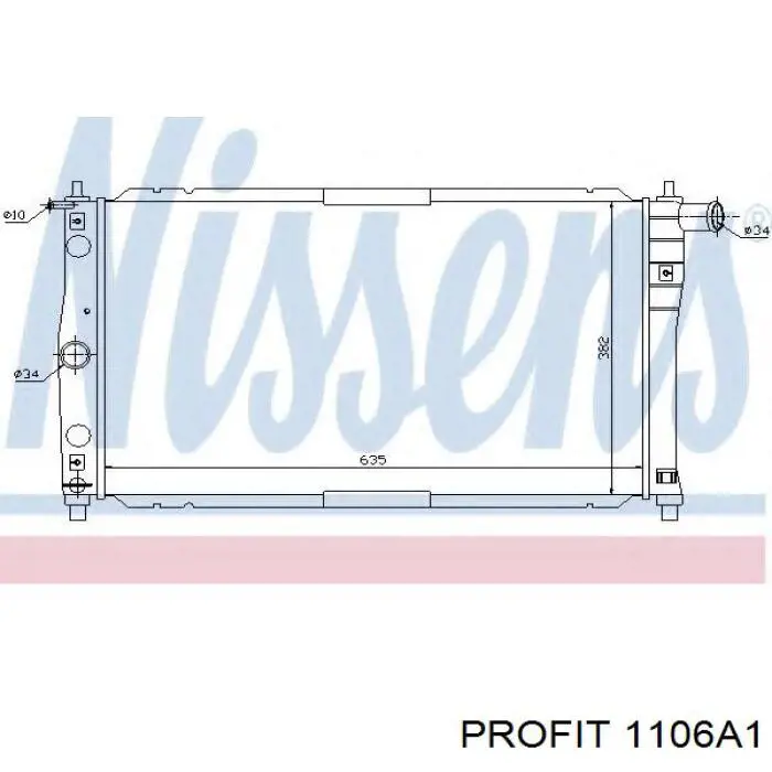 Comprar 1106A1 Profit Radiador de auto