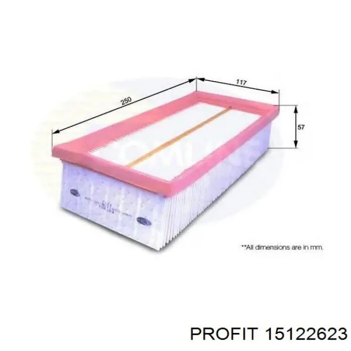 EAF312210 Open Parts filtro de aire