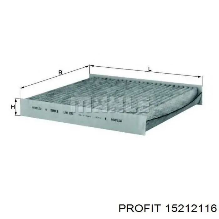 Filtro de cabina Profit 15212116 precio, desde 10,83 EUR