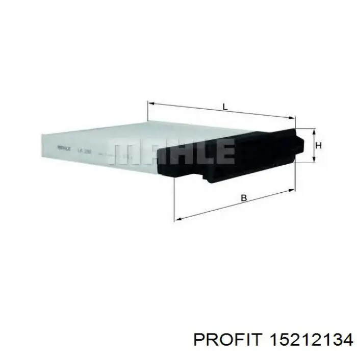 Comprar 15212134 Profit Filtro de aire del habitáculo