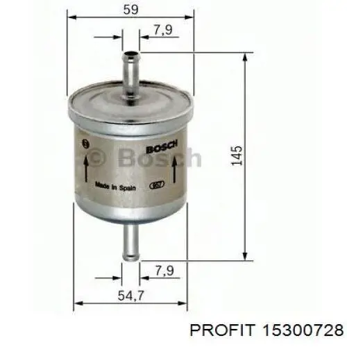 Filtro combustible Profit 15300728 precio, desde 5,68 EUR
