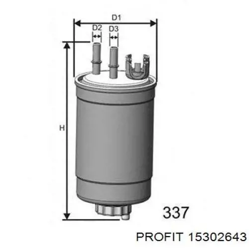 15302643 Profit filtro combustible