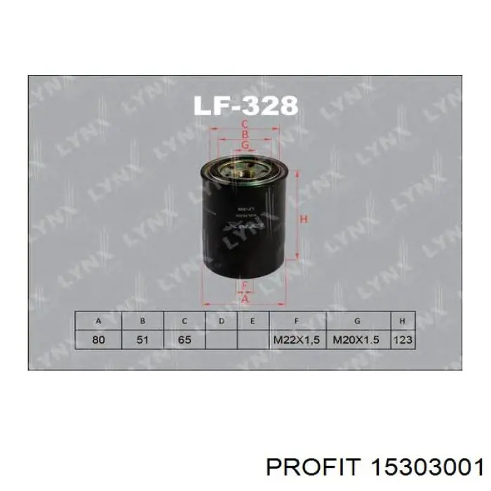 Comprar 15303001 Profit Filtro diesel