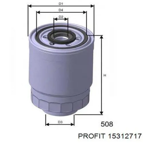 Comprar 15312717 Profit Filtro diesel