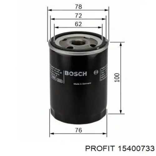 Portafiltro de aceite Profit 15400733 precio, desde 2,54 EUR