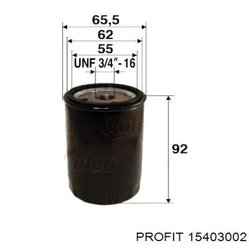 Filtro de aceite Profit 15403002 precio, desde 4,25 EUR
