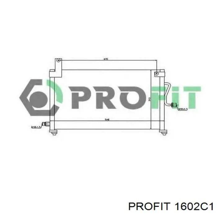 1602C1 Profit condensador aire acondicionado