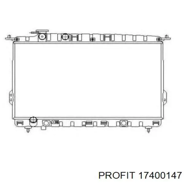 17400147 Profit radiador refrigeración del motor