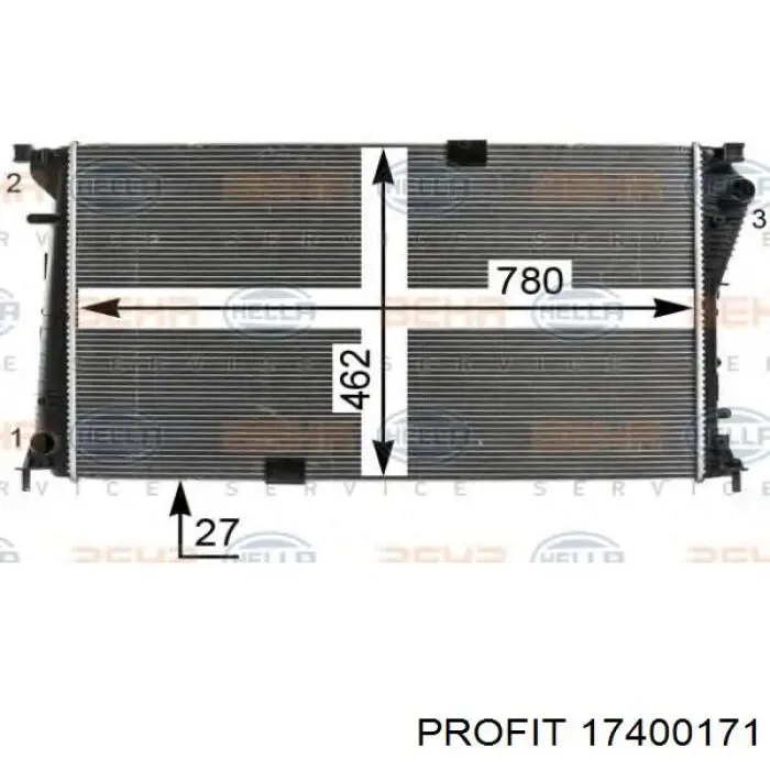 Comprar 17400171 Profit Radiador de auto