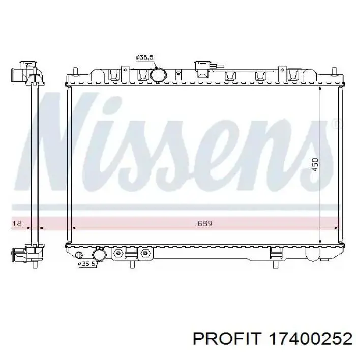 Comprar 21460EQ30B Nissan/Infiniti Radiador de auto