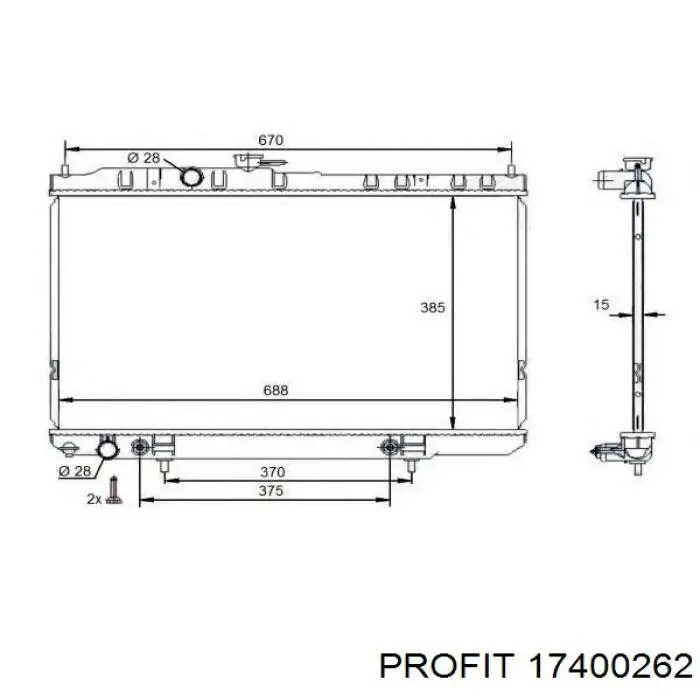 FP50A337 FPS Refrigeración del motor