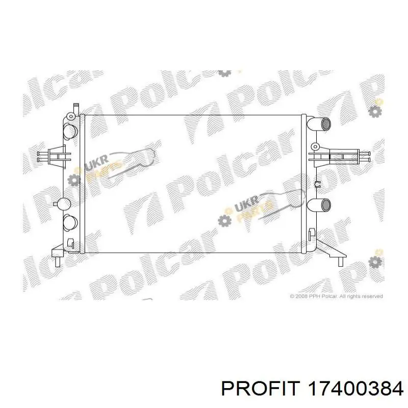 90570723 Opel radiador