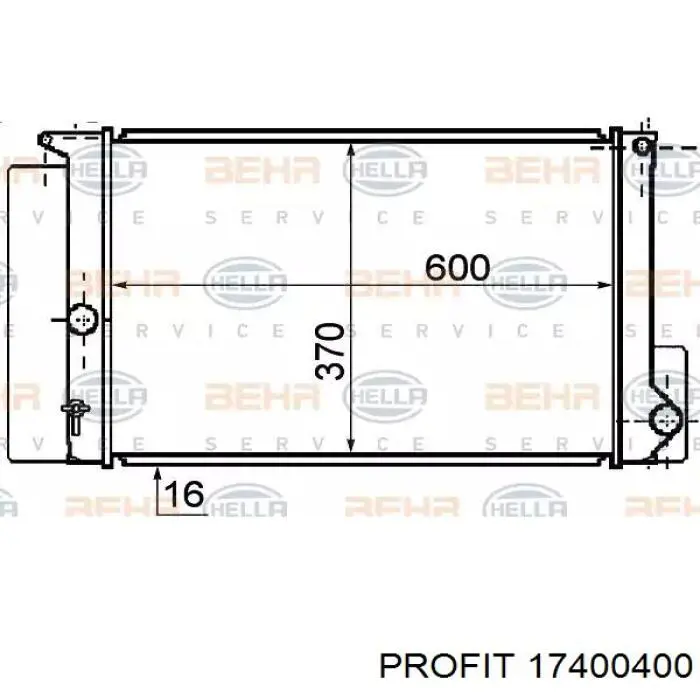 16410YZZ08 Toyota Refrigeración del motor