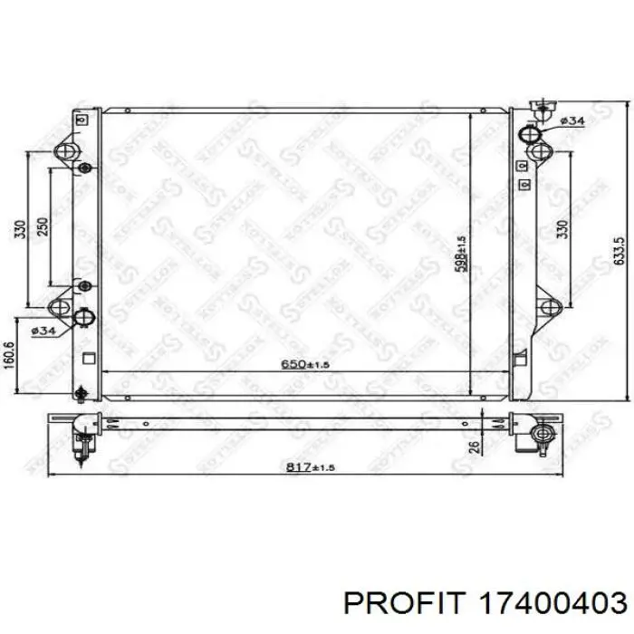 Comprar 1640031352 Toyota Radiador de auto