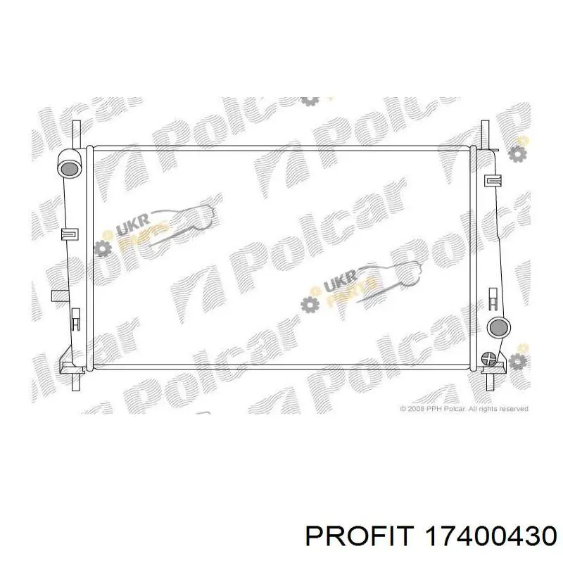 17400430 Profit radiador refrigeración del motor