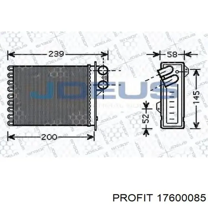 Comprar 6001549894 Renault (RVI) Radiador calefacción