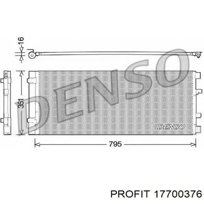 1770-0376 Profit condensador aire acondicionado