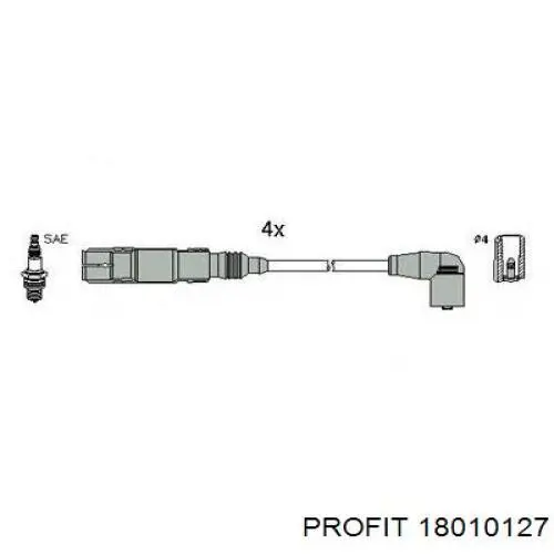 1801-0127 Profit juego de cables de encendido
