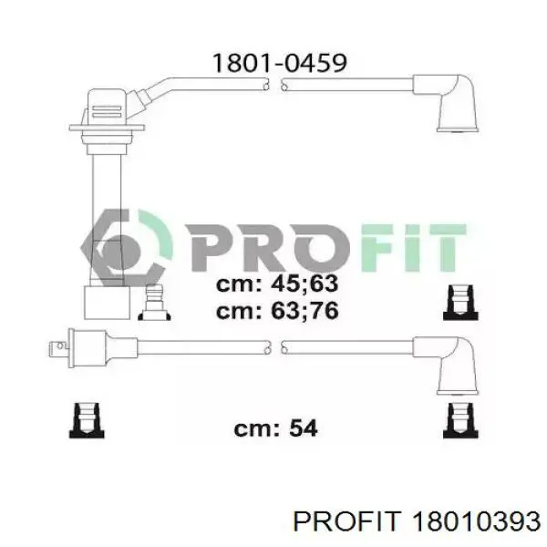 1801-0393 Profit juego de cables de encendido