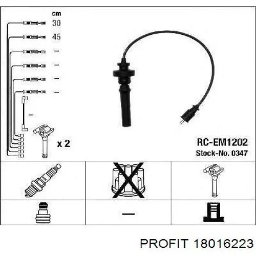 1801-6223 Profit juego de cables de encendido