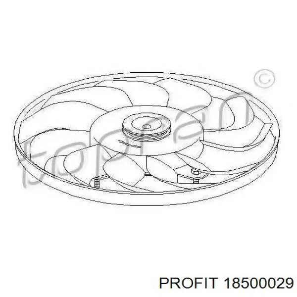 Ventilador del motor 3A0959455 VAG