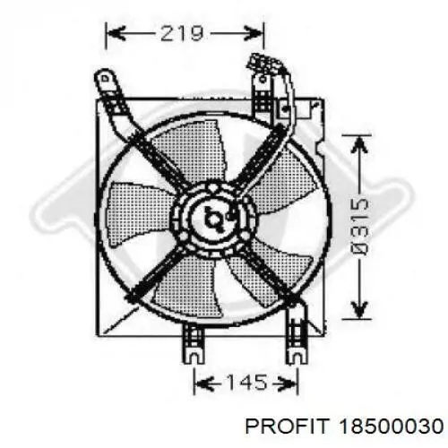 Comprar 96553377 General Motors Ventilador eléctrico de aire acondicionado completo (motor y aspa)
