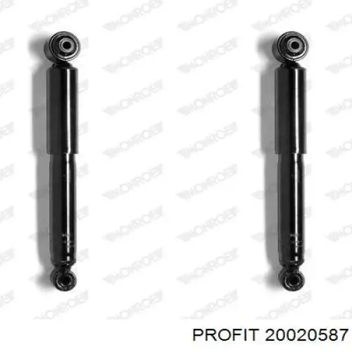 Amortiguador trasero Opel Astra 51, 52, F35, M35