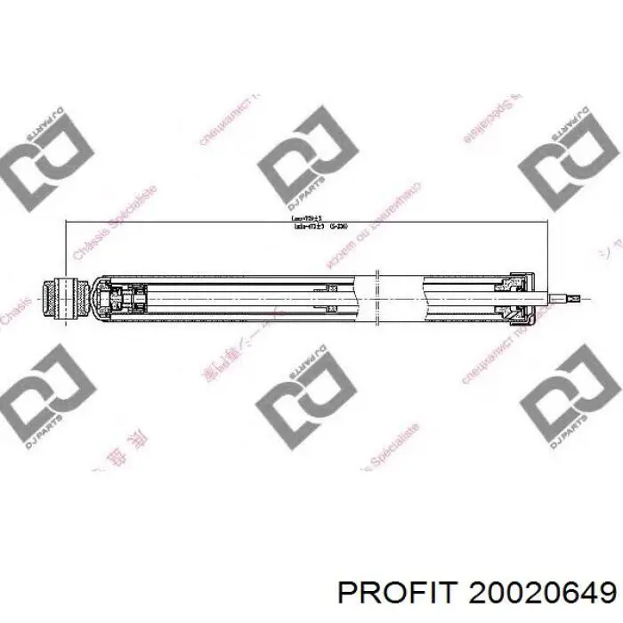 Amortiguador trasero Profit 20020649 precio, desde 28,18 EUR