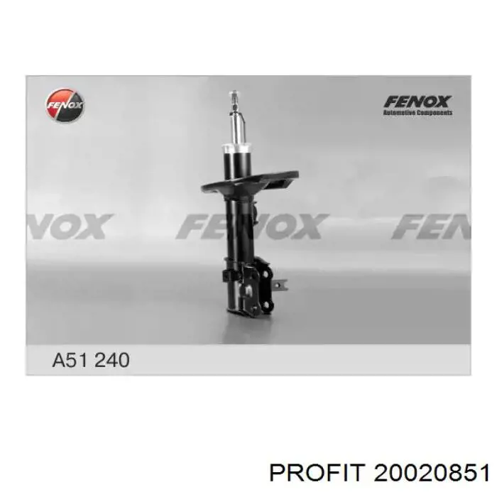 Amortiguador trasero 2207G001R Febest