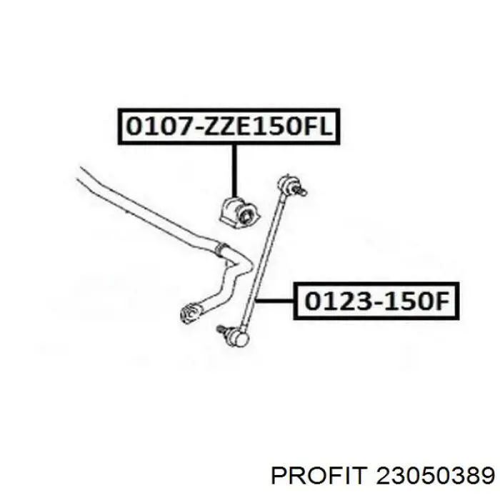 Soporte de barra estabilizadora delantera Toyota Auris E15