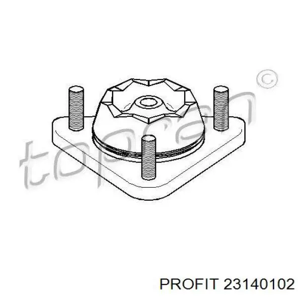 23140102 Profit soporte amortiguador delantero