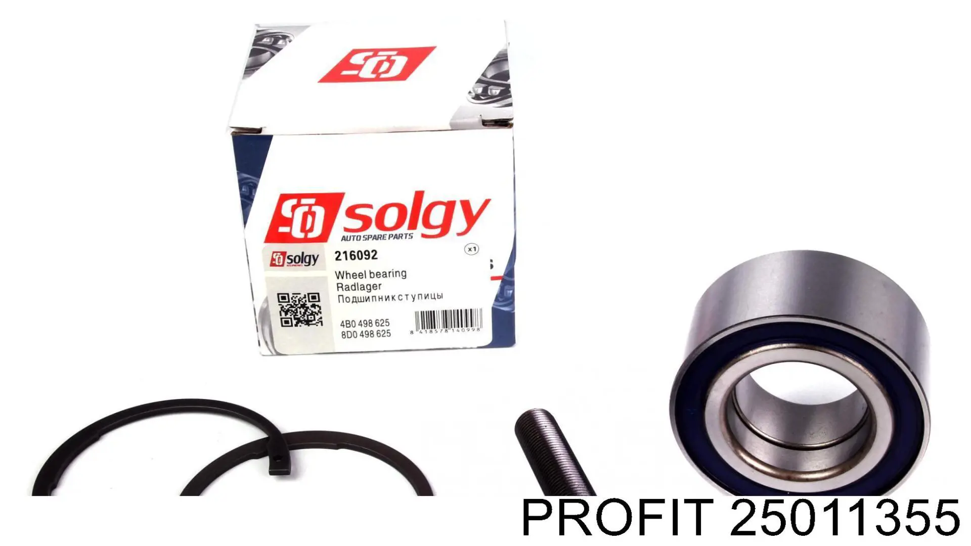 Cojinete de cubo delantero/trasero 25011355 Profit