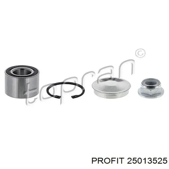 Cojinete de rueda trasero Citroen C3 1 FC