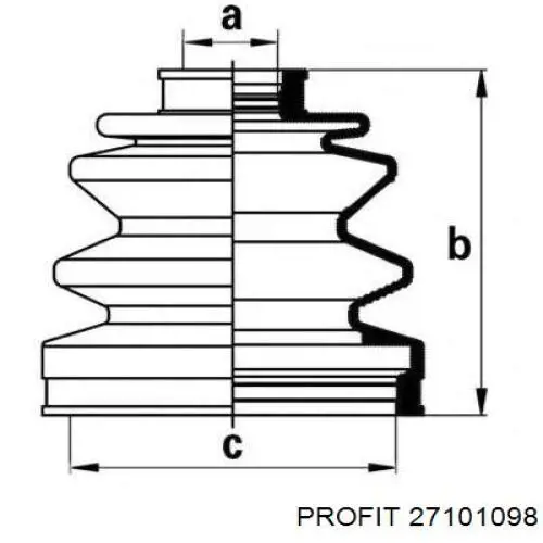 Comprar 27101098 Profit Junta homocinetica