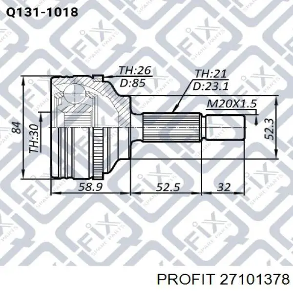 Comprar 27101378 Profit Junta homocinetica