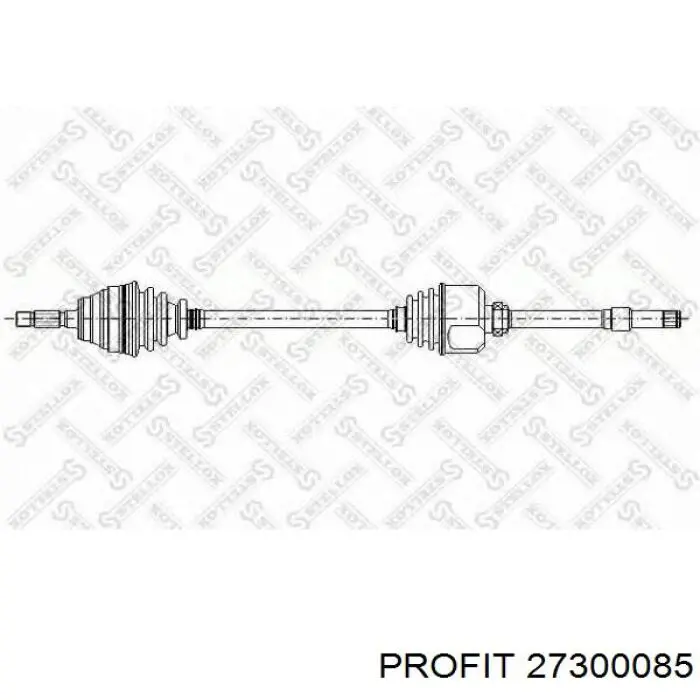 Semieje delantero derecho 1463106080 Fiat/Alfa/Lancia